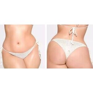 NWT Skims Crochet Swim Tie Bikini Bottoms Marble Women’s